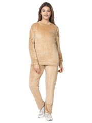 Women’s Relaxed Fit Night Suit with Zipper