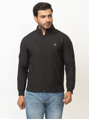 Men’s Full-Zip High-Neck Casual Jacket