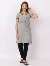 Women Summer Night Suit WN101 Gray