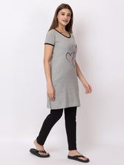 Women Summer Night Suit WN101 Gray