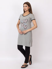 Women Summer Night Suit WN101 Gray