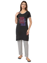 Women Summer Night Suit WN101 Dark Green