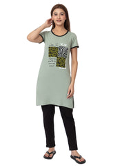Women Summer Night Suit WN101 Light Green