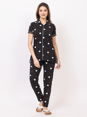 Women Summer Night Suit WN110 Black