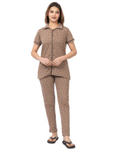 Women Summer Night Suit WN110 Camel