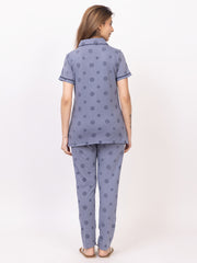 Women Summer Night Suit WN110 Dark Sky