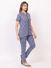 Women Summer Night Suit WN110 Dark Sky