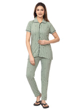 Women Summer Night Suit WN110 Light Green