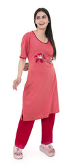 Women Summer Night Suit WN112 Dark Peach