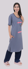 Women Summer Night Suit WN112 Dark Sky