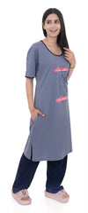 Women Summer Night Suit WN112 Dark Sky