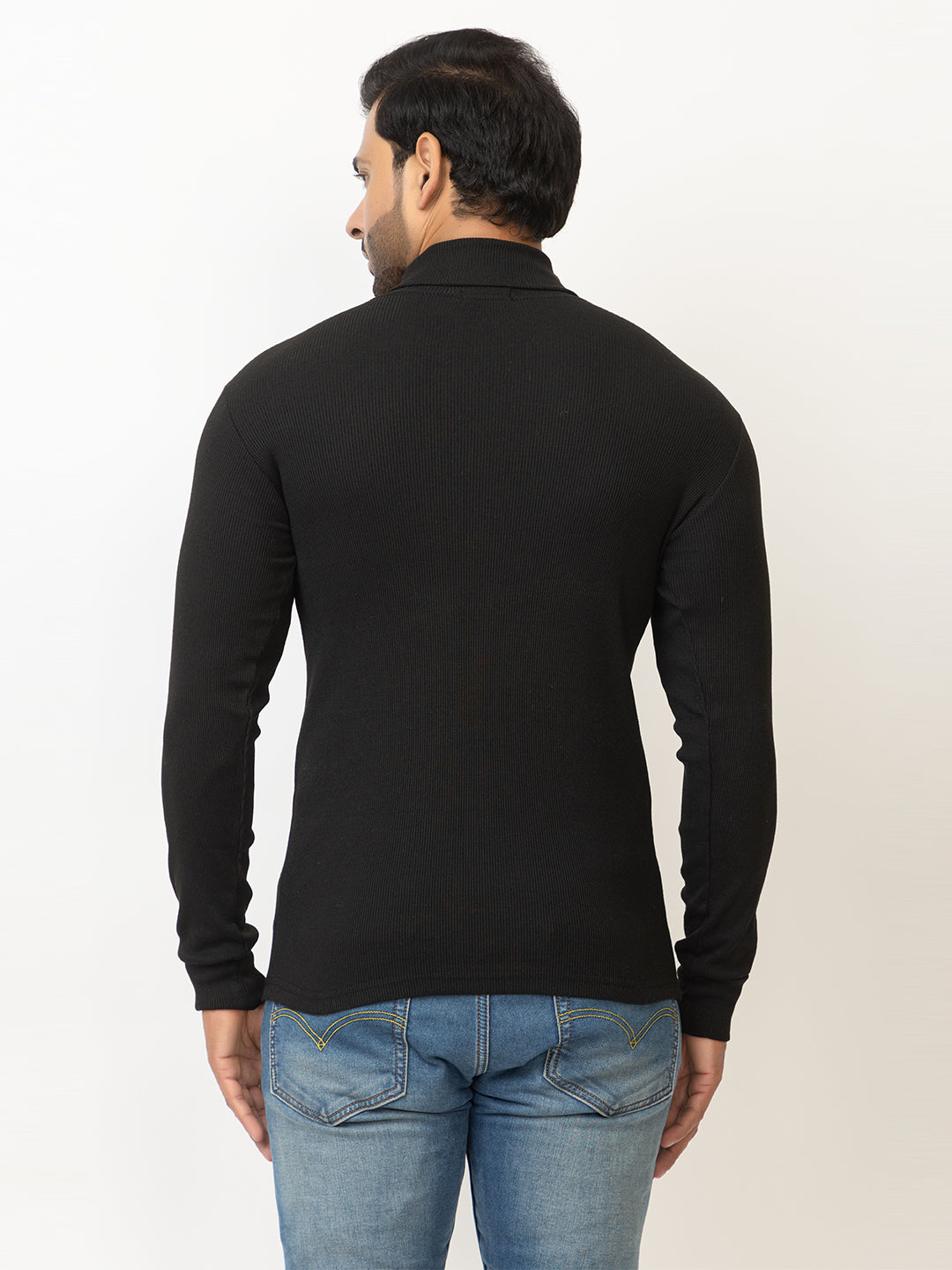 Men’s High-Neck Slim Fit Full Sleeve Sweatshirt