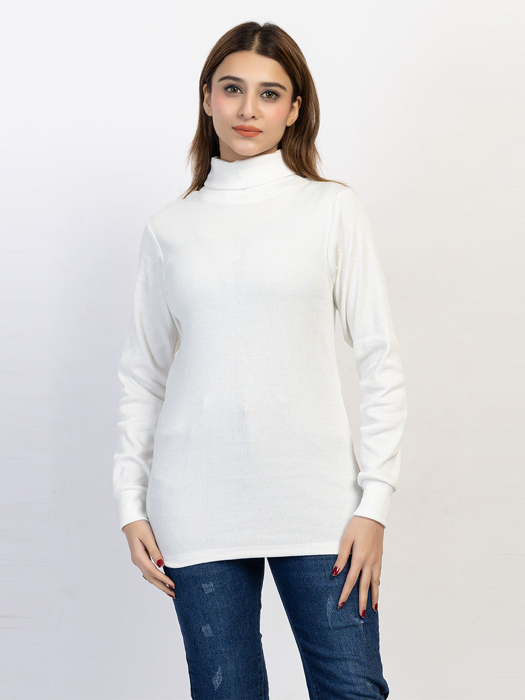 High-Neck Full Sleeve Sweatshirt