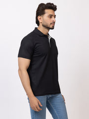 Mens Solid Collar Tshirt 2741