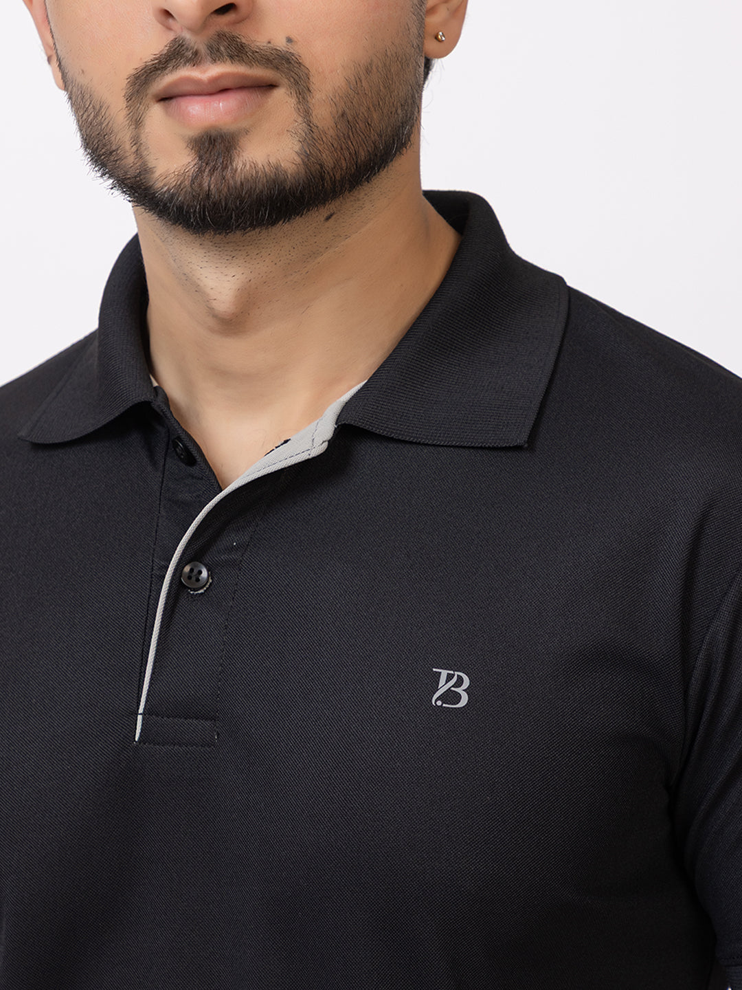 Mens Solid Collar Tshirt 2741