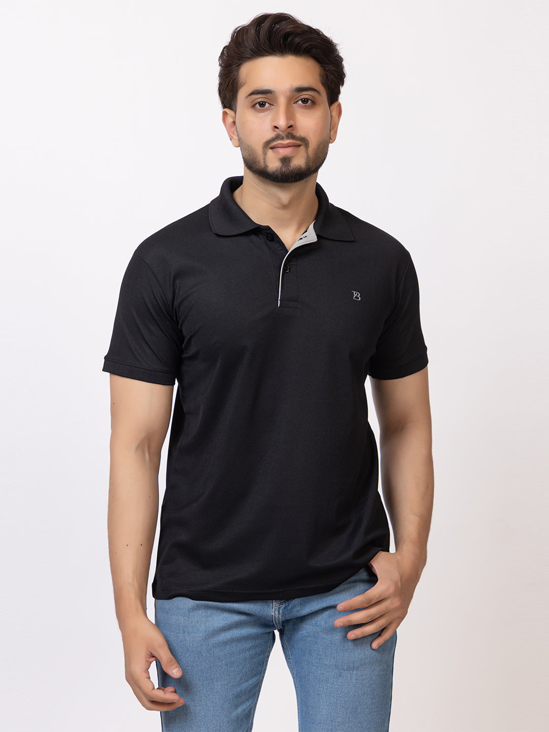 Mens Solid Collar Tshirt 2741