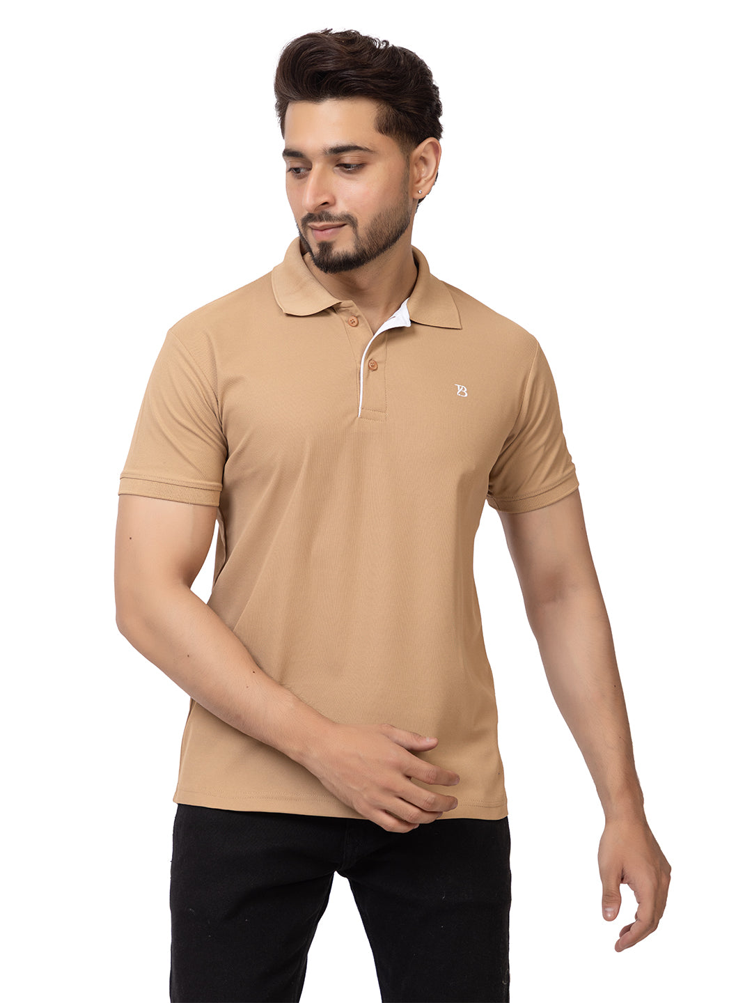 Mens Solid Collar Tshirt 2741