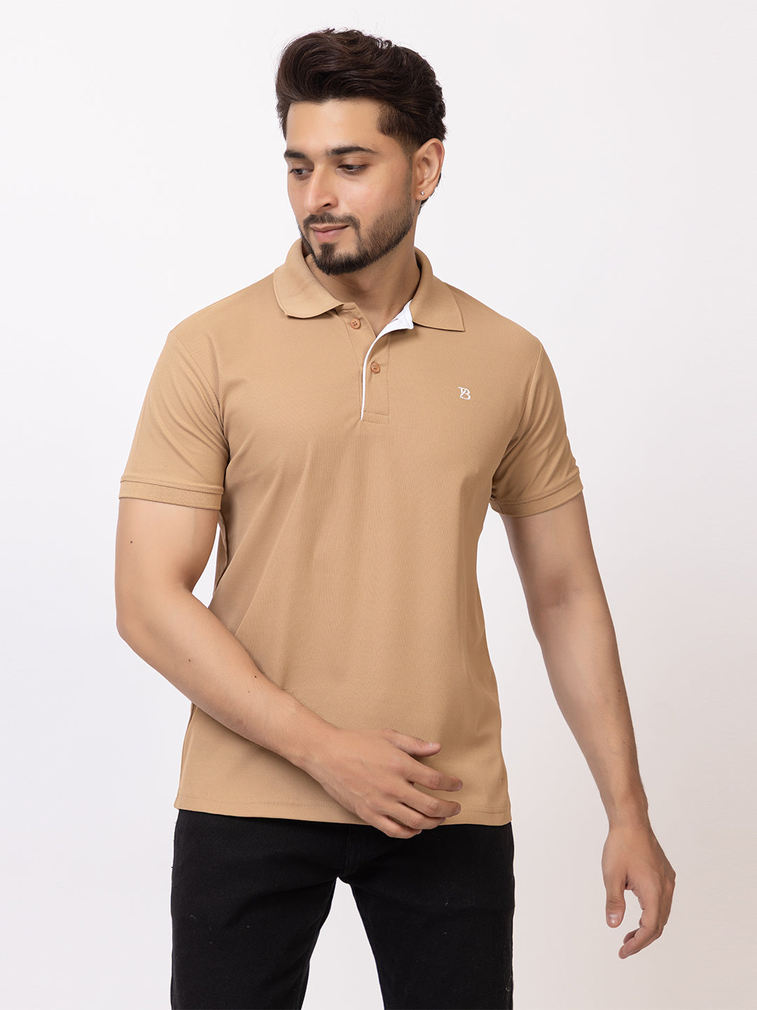 Mens Solid Collar Tshirt 2741