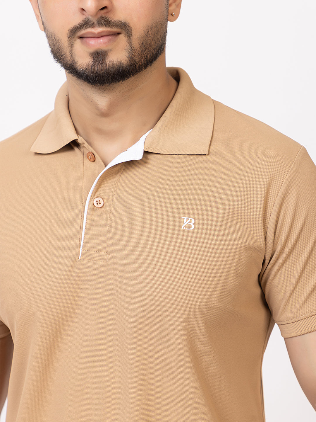 Mens Solid Collar Tshirt 2741