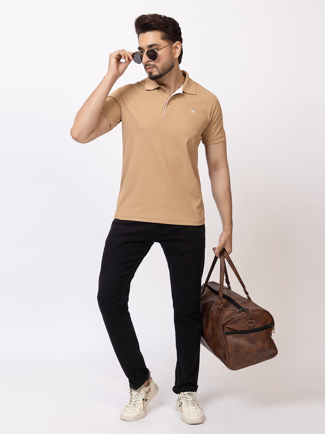 Mens Solid Collar Tshirt 2741