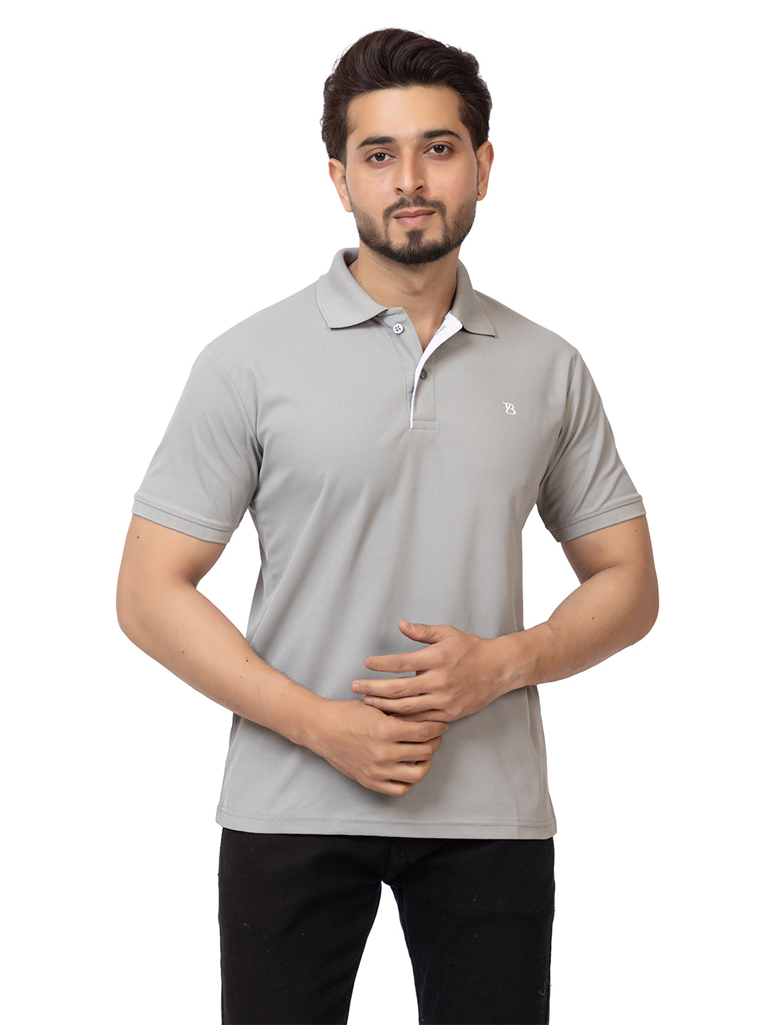 Mens Solid Collar Tshirt 2741