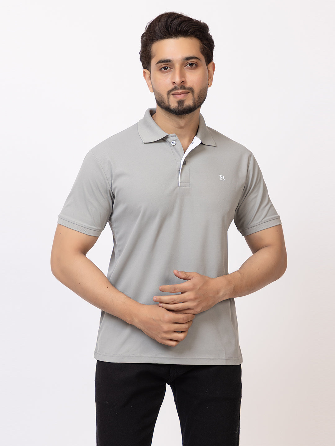 Mens Solid Collar Tshirt 2741