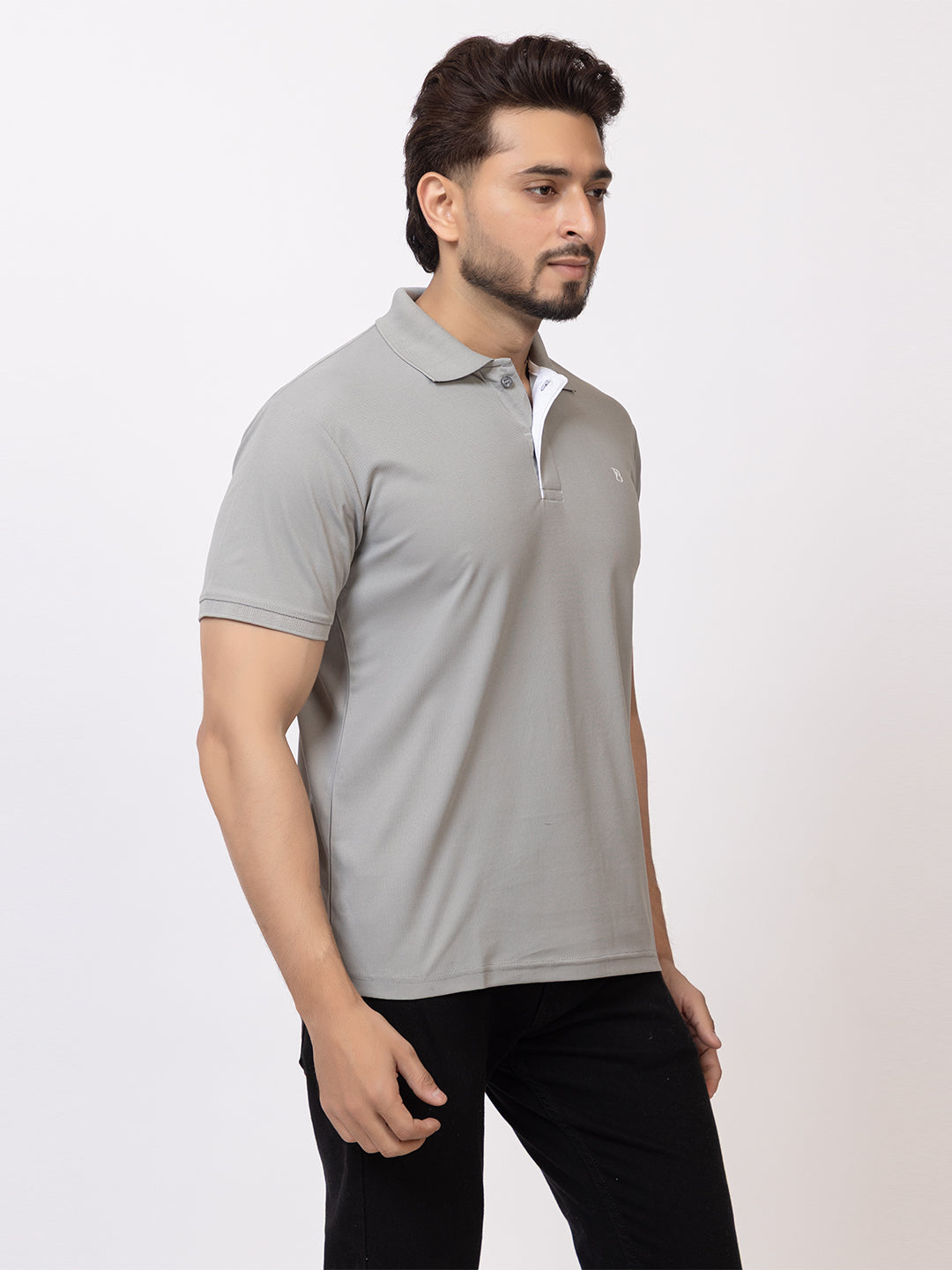 Mens Solid Collar Tshirt 2741
