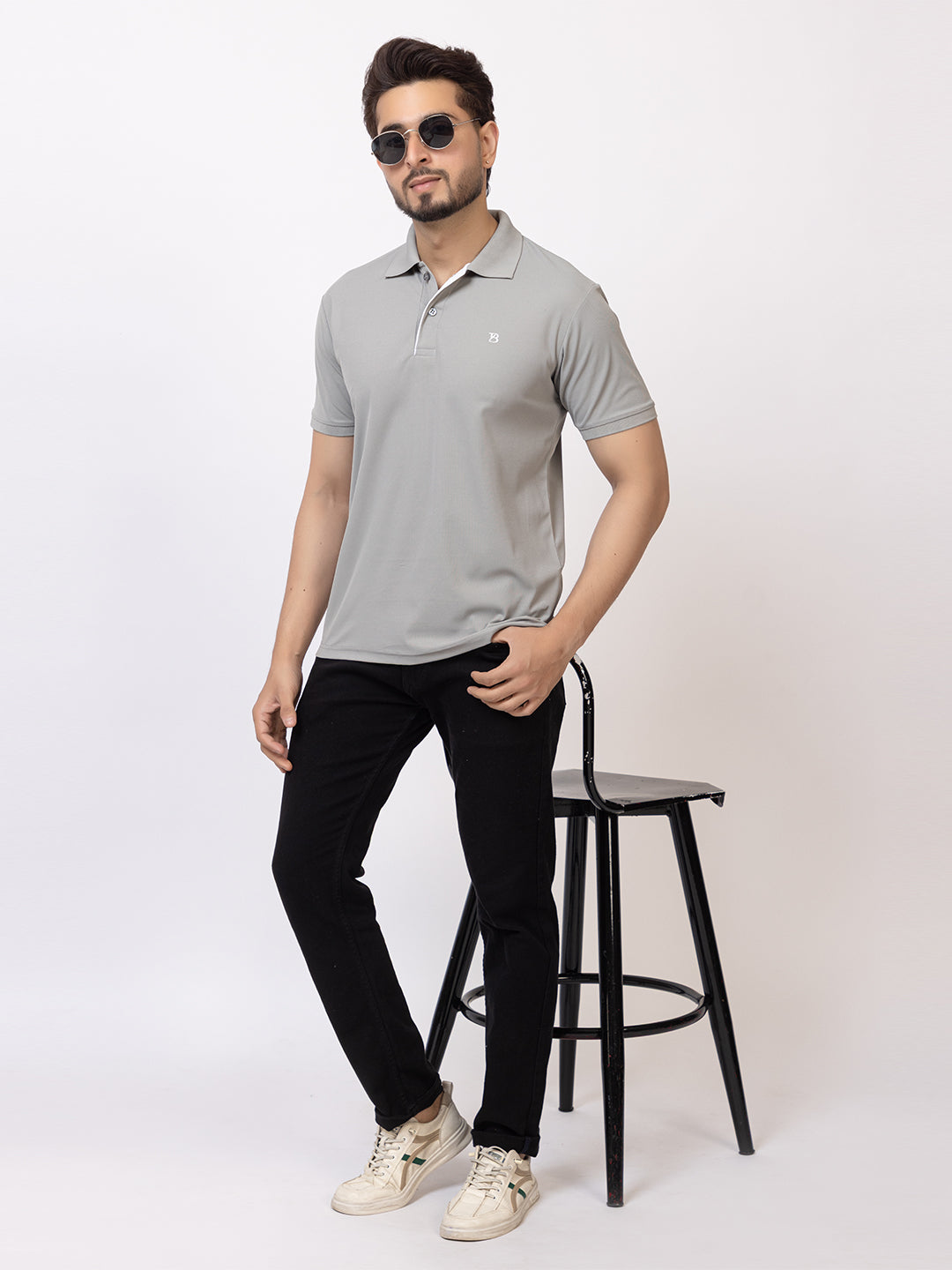 Mens Solid Collar Tshirt 2741