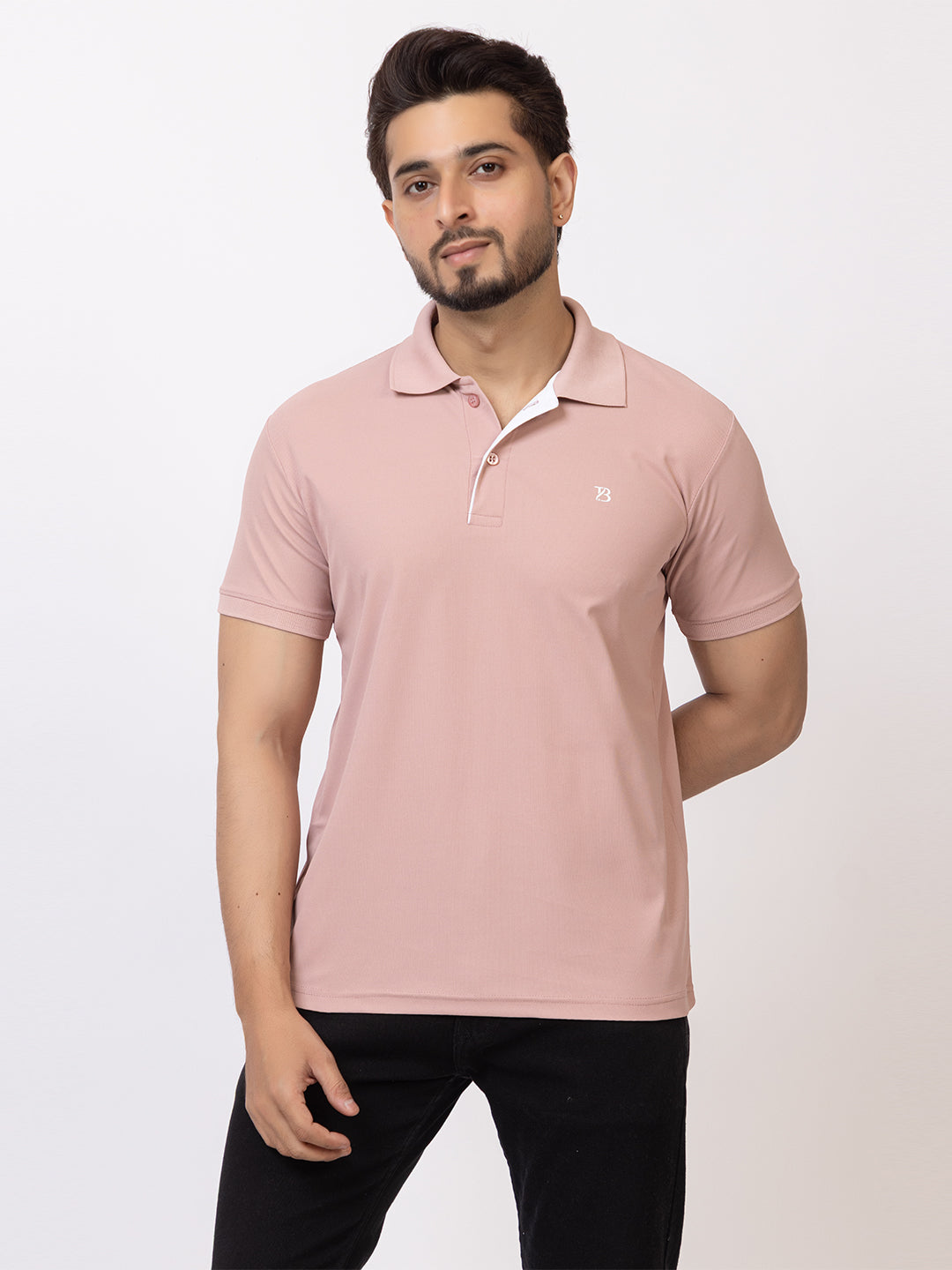 Mens Solid Collar Tshirt 2741