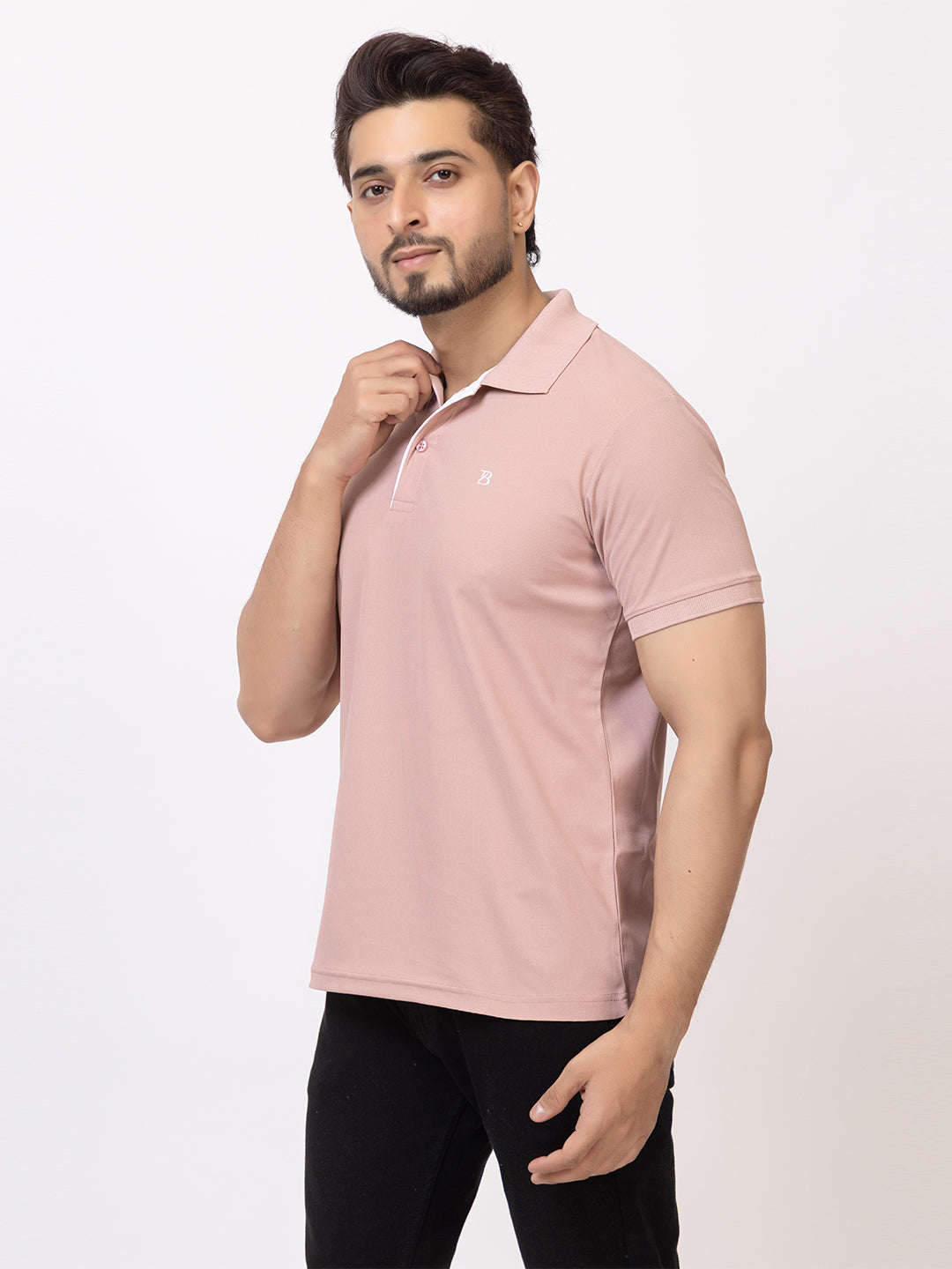 Mens Solid Collar Tshirt 2741