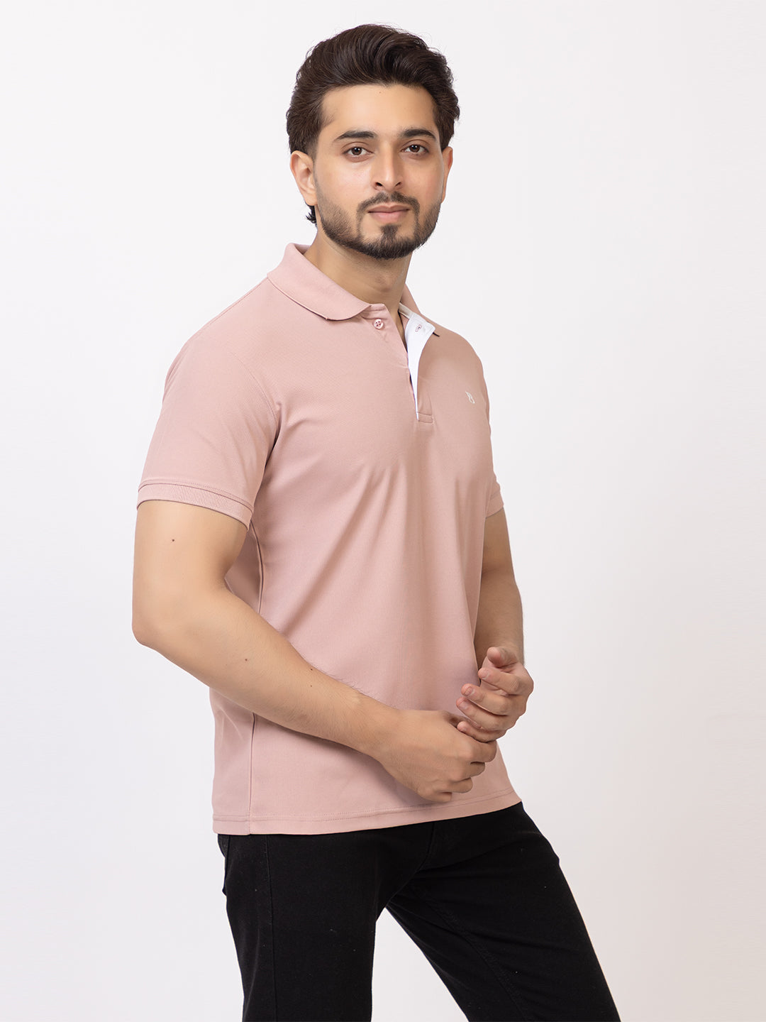 Mens Solid Collar Tshirt 2741