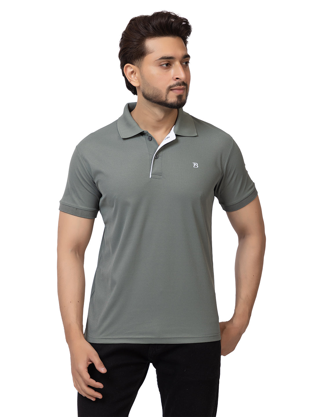 Mens Solid Collar Tshirt 2741