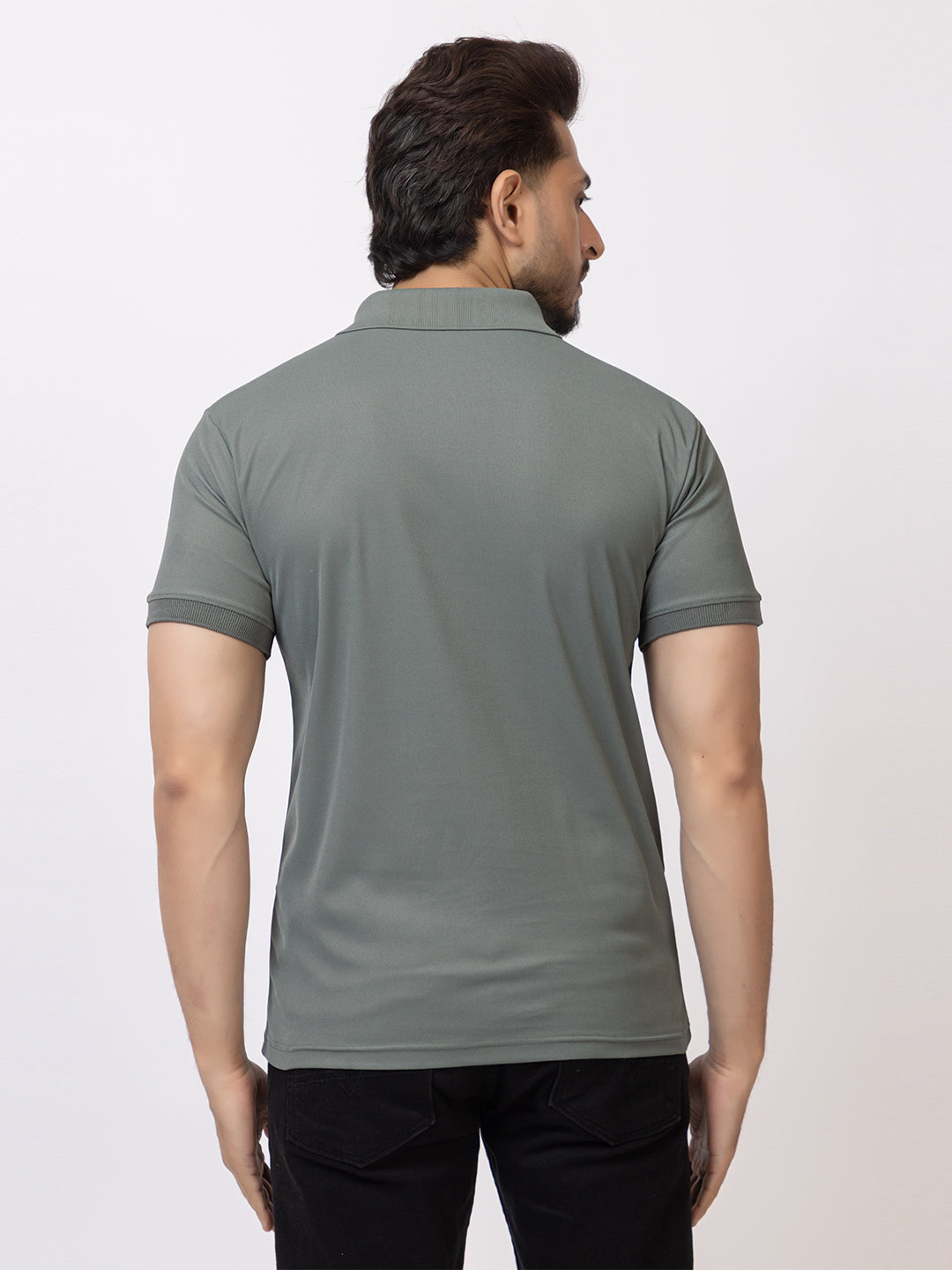 Mens Solid Collar Tshirt 2741