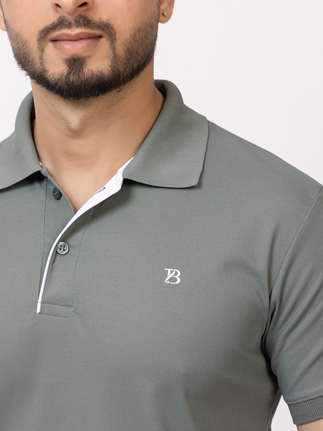 Mens Solid Collar Tshirt 2741