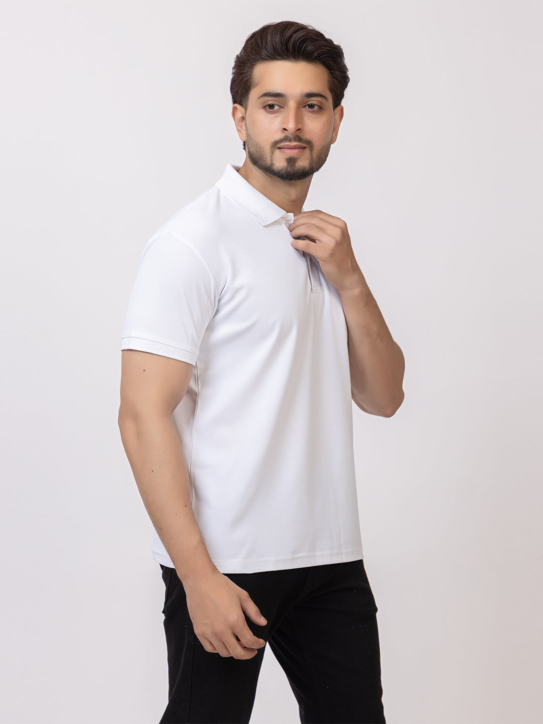 Mens Solid Collar Tshirt 2741