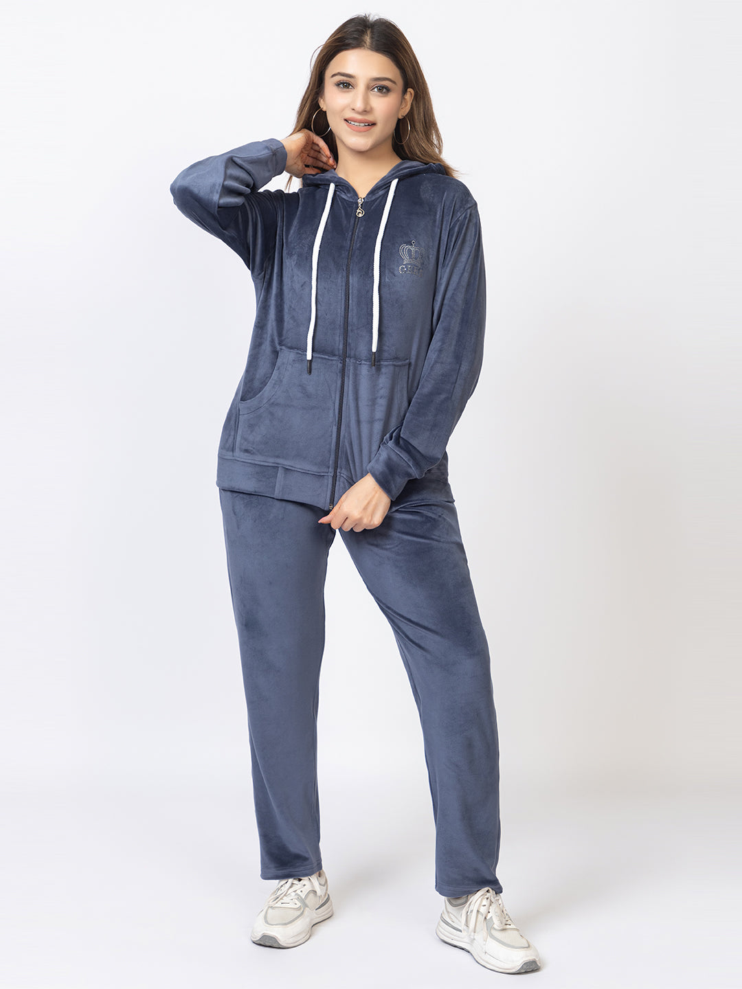 Women’s Comfortable Zip-Up Nightwear Set