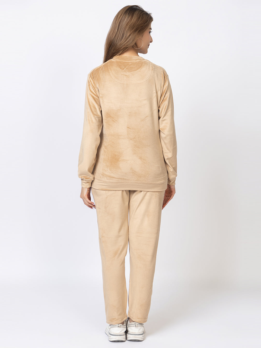 Women’s Relaxed Fit Night Suit with Zipper