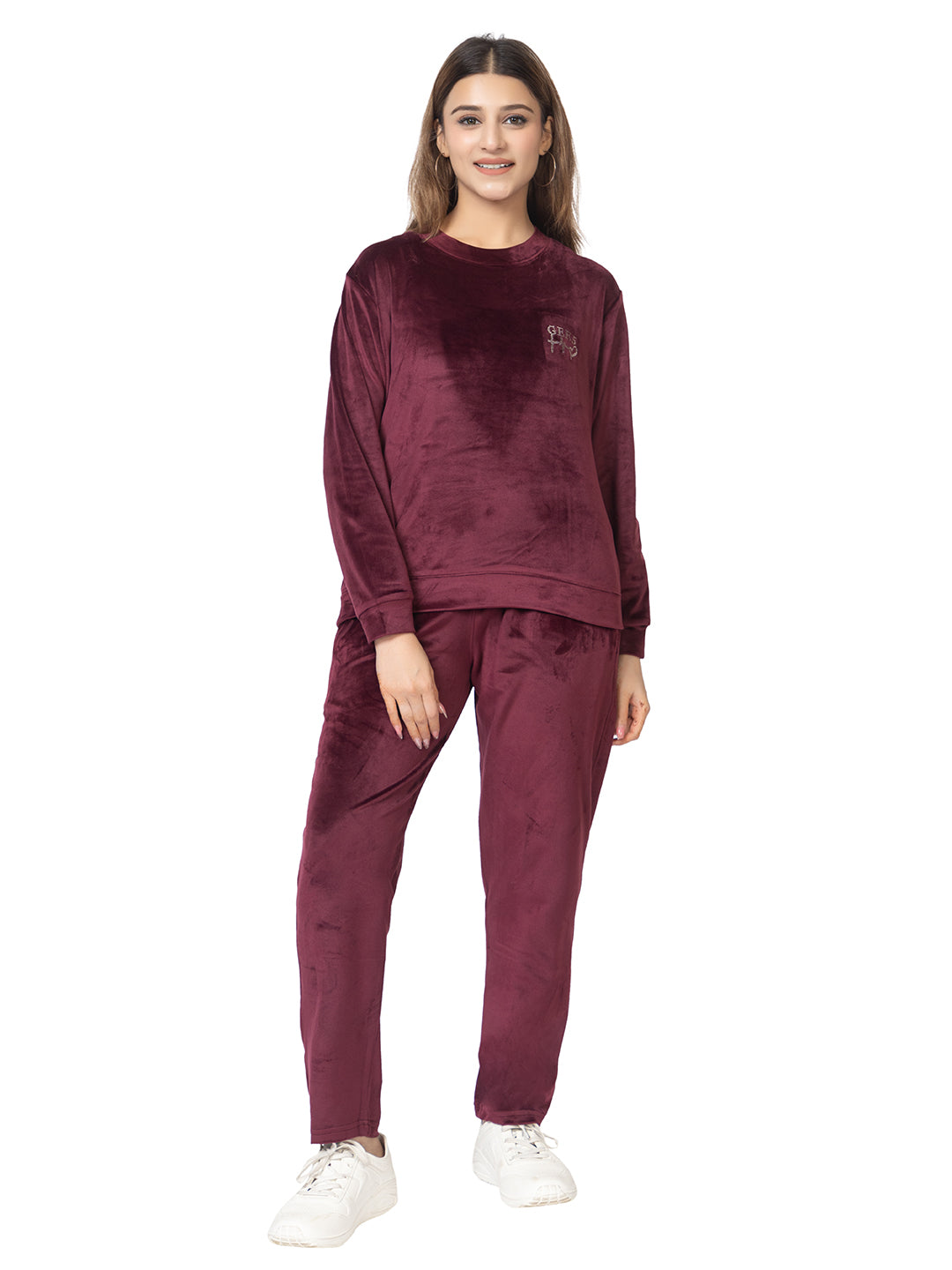 Women’s Relaxed Fit Night Suit with Zipper