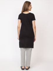 Women Summer Night Suit WN101 Black