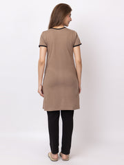 Women Summer Night Suit WN101 Camel