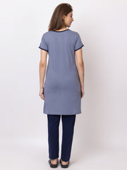 Women Summer Night Suit WN101 Dark Sky
