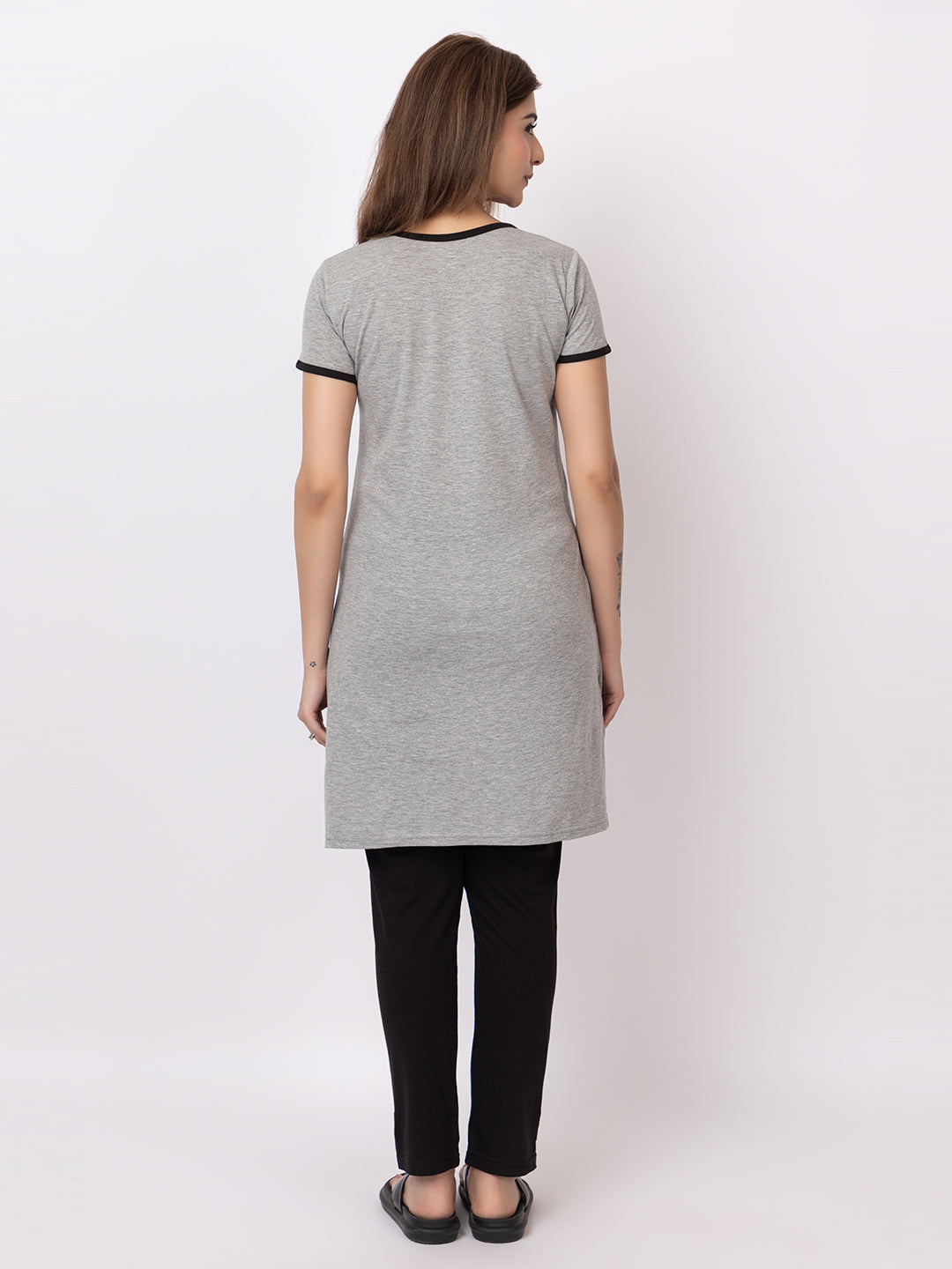 Women Summer Night Suit WN101 Gray