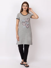 Women Summer Night Suit WN101 Gray