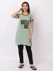 Women Summer Night Suit WN101 Light Green