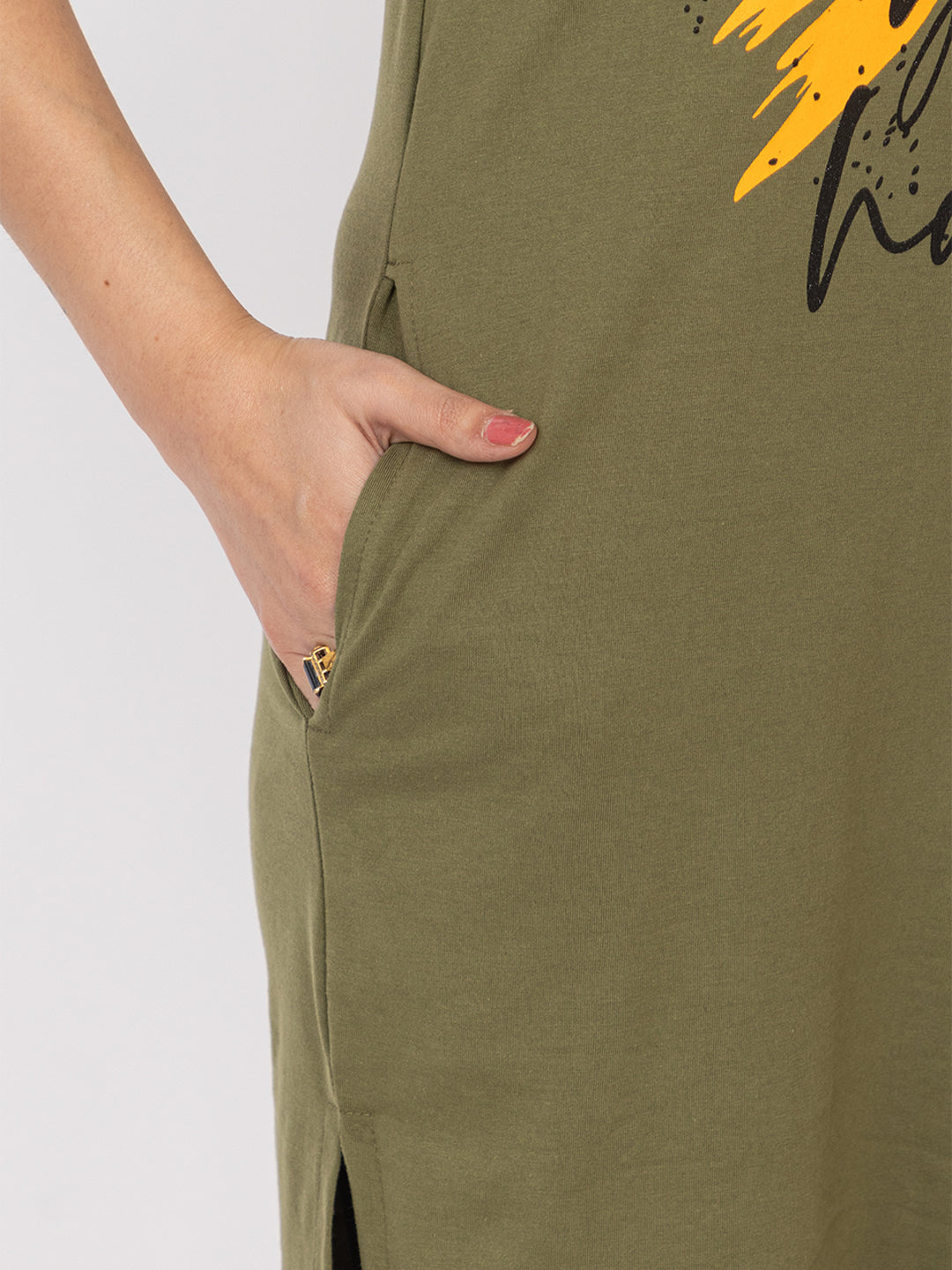 Women Summer Night Suit WN101 Olive