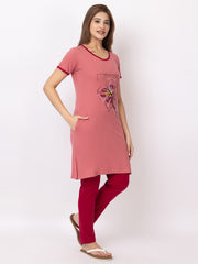 Women Summer Night Suit WN101 Peach