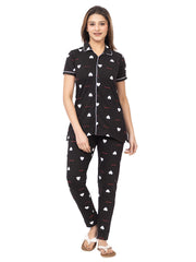 Women Summer Night Suit WN110 Black