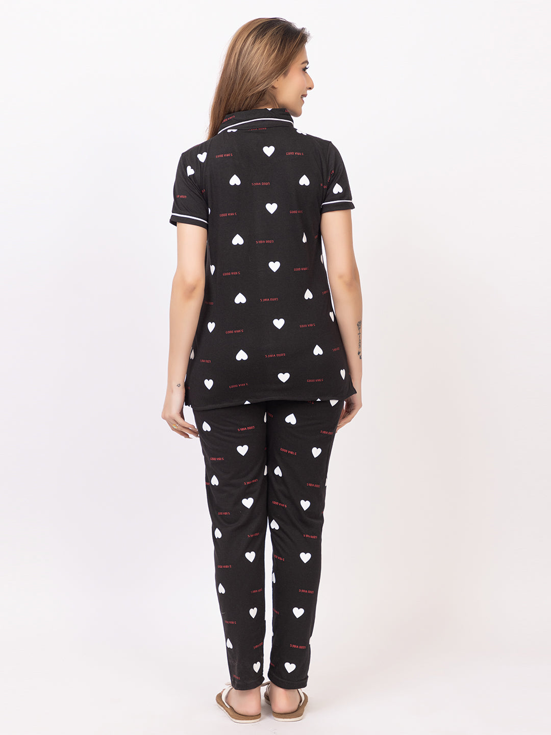 Women Summer Night Suit WN110 Black