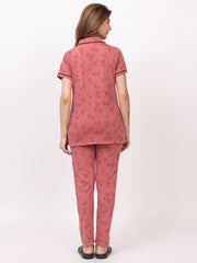 Women Summer Night Suit WN110 Peach