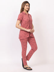 Women Summer Night Suit WN110 Peach